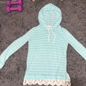Knit hoodie